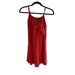Red Summer Dress with Spaghetti Straps